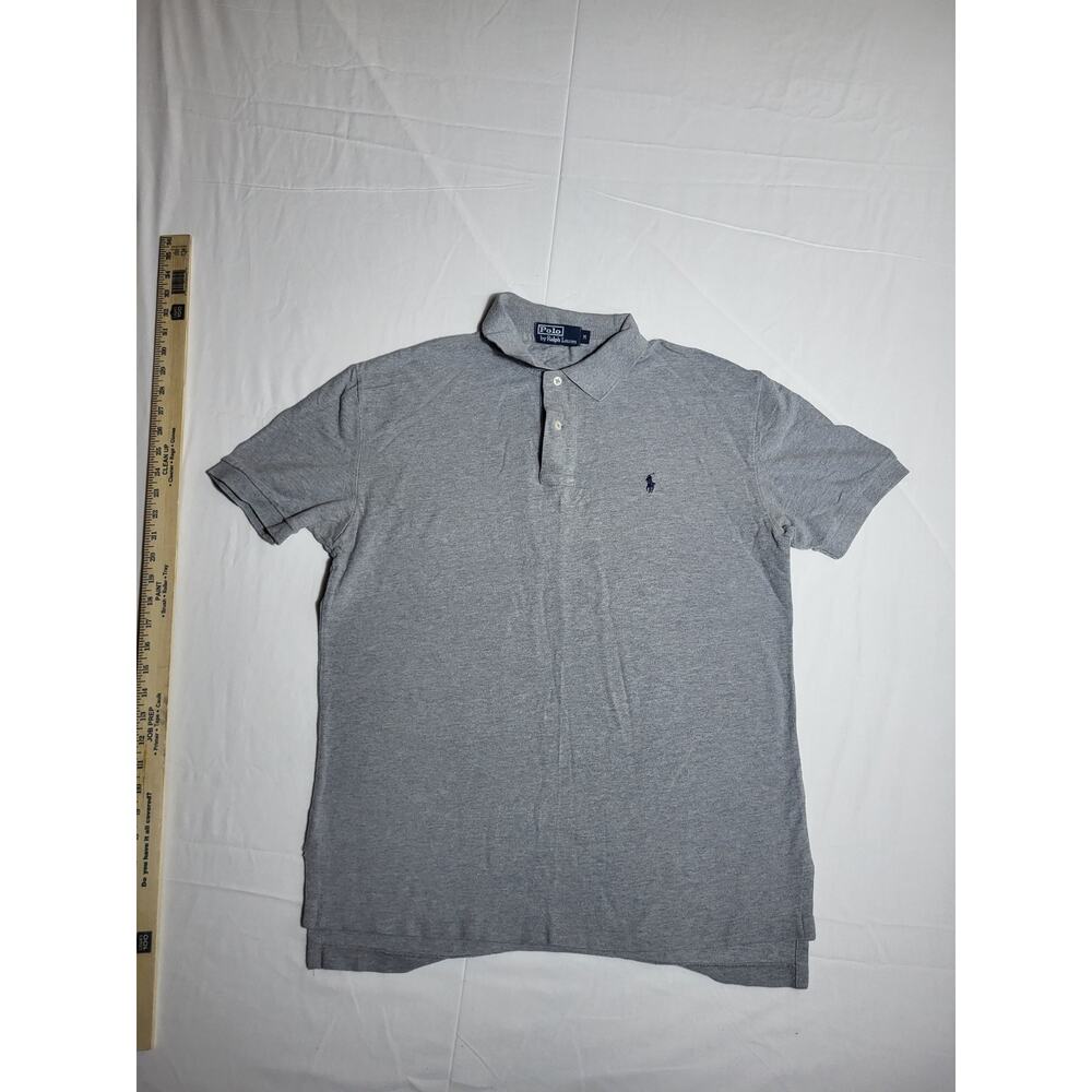 Polo Ralph Lauren M Gray Short Sleeve Polo Shirt Classic Logo